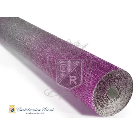 Krepina Włoska 180g, 50x250cm,802/1 srebrno-fioletowa